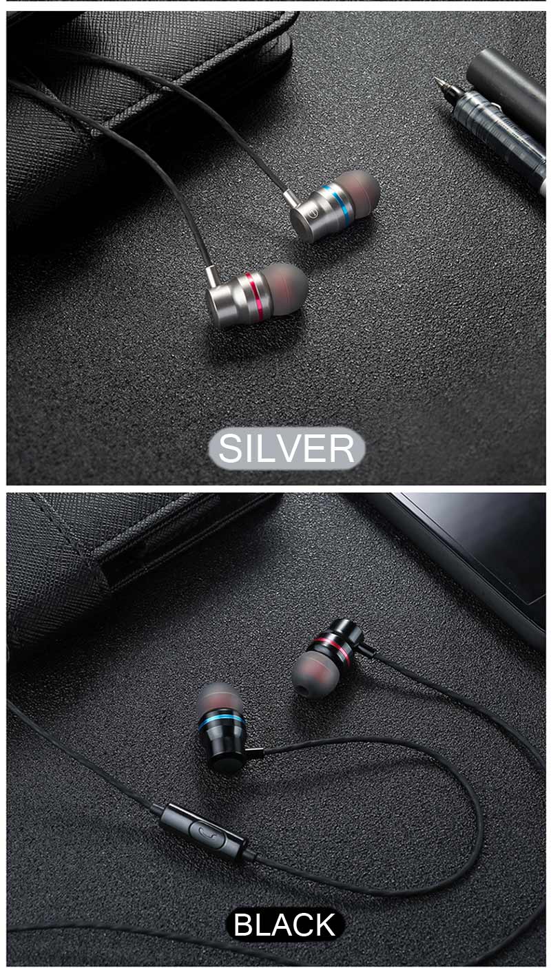 New Universal Headphones 3.5mm In Ear Stereo Earbuds Sport Wired Earphone For Mobile Phone The Clothing Company Sydney