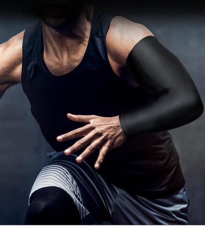 1PC Ice Fabric Summer UV Protection Running Basketball Volleyball Cycling Sunscreen Sports Arm Sleeve The Clothing Company Sydney