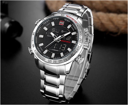 NAVIFORCE Mens Quartz Analog Watch Luxury Fashion Sport Wristwatch Waterproof Stainless Male Watches Clock Relogio Masculino The Clothing Company Sydney