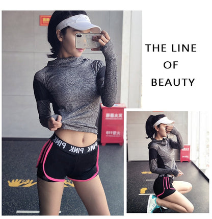 Sports running Yoga Middle Waisted Gym Fitness Elastic Quick Dry Running Shorts The Clothing Company Sydney