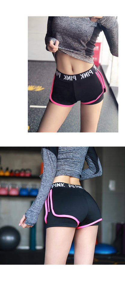 Sports running Yoga Middle Waisted Gym Fitness Elastic Quick Dry Running Shorts The Clothing Company Sydney