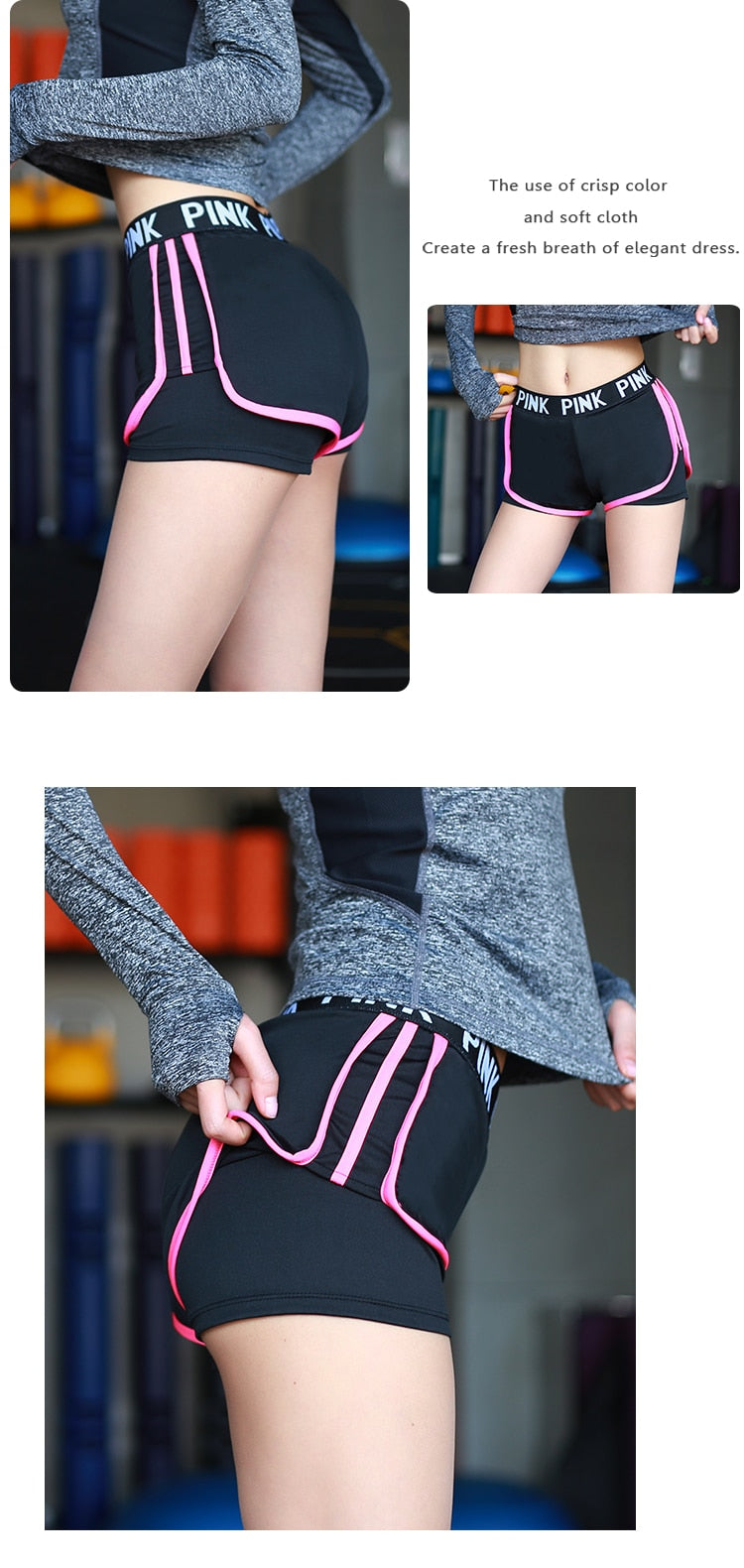 Sports running Yoga Middle Waisted Gym Fitness Elastic Quick Dry Running Shorts The Clothing Company Sydney
