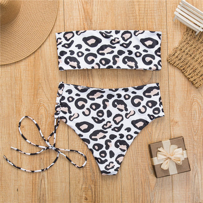 2 Piece High Waist Bandage Swimsuit Push Up Bikini Set Off Shoulder Bathing Suits Summer Beach Wear Swimwear The Clothing Company Sydney