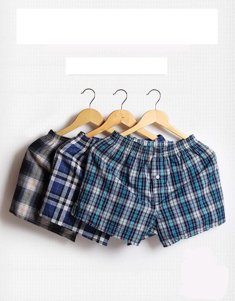 3 Pack Men's Underwear Cotton Loose Shorts Big Short Breathable Flexible Shorts Boxers Home Underpants The Clothing Company Sydney