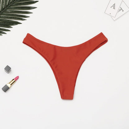 Brazilian Swimwear Women Briefs Thong Low Waist Swimsuit Bottom Solid Cheeky Bikini Bottom Swim Trunks The Clothing Company Sydney