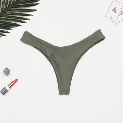 Brazilian Swimwear Women Briefs Thong Low Waist Swimsuit Bottom Solid Cheeky Bikini Bottom Swim Trunks The Clothing Company Sydney