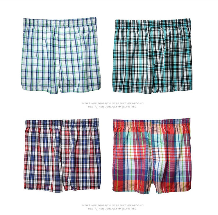 4 pack Underwear Men Boxers Loose Shorts Men's Big  Shorts Boxer Cotton Home Underpants Underwear The Clothing Company Sydney