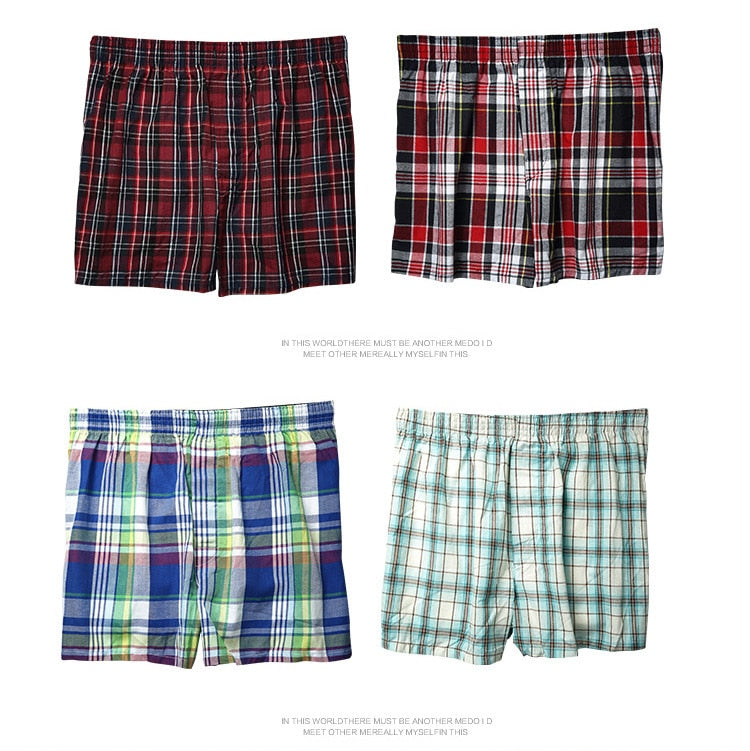 4 pack Underwear Men Boxers Loose Shorts Men's Big  Shorts Boxer Cotton Home Underpants Underwear The Clothing Company Sydney