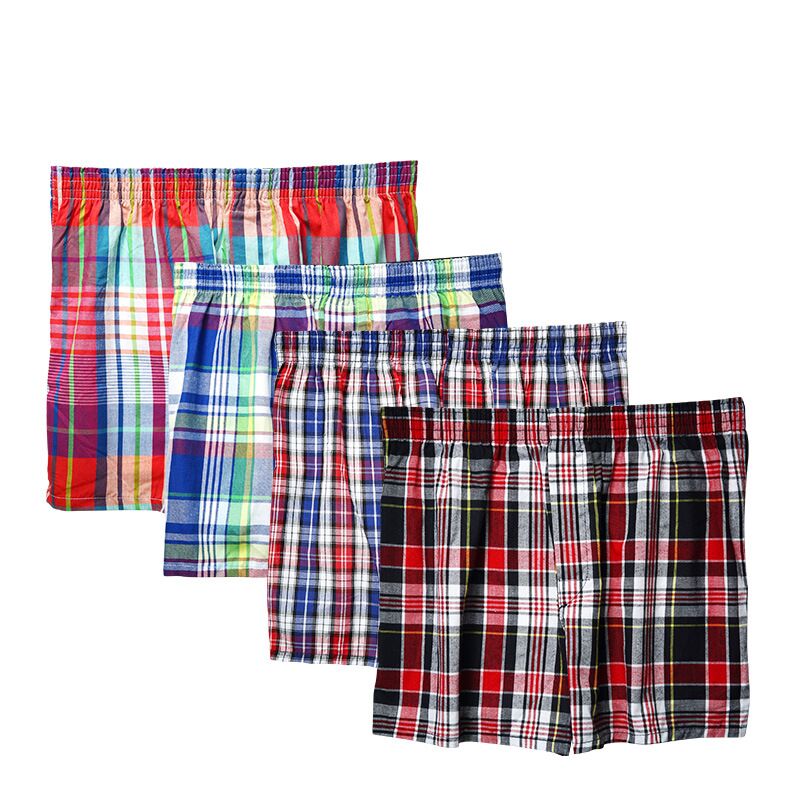 4 pack Underwear Men Boxers Loose Shorts Men's Big  Shorts Boxer Cotton Home Underpants Underwear The Clothing Company Sydney