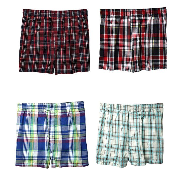 4 pack Underwear Men Boxers Loose Shorts Men's Big  Shorts Boxer Cotton Home Underpants Underwear The Clothing Company Sydney