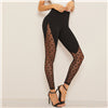 Wide Waistband Star Mesh Panel Black Contrast Mesh Sheer Spring Summer Galaxy Pattern Sexy Women Leggings The Clothing Company Sydney