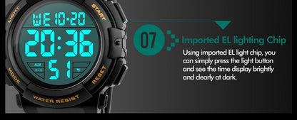 Men's Top Luxury Brand Sport Watch Electronic Digital 50M Waterproof Watches The Clothing Company Sydney