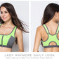 Double Layer Zipper Sports Bra Women Fitness Gym Yoga Bra Push Up Padded Sports Top Shockproof Running Sports Bra Top The Clothing Company Sydney