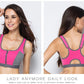 Double Layer Zipper Sports Bra Women Fitness Gym Yoga Bra Push Up Padded Sports Top Shockproof Running Sports Bra Top The Clothing Company Sydney