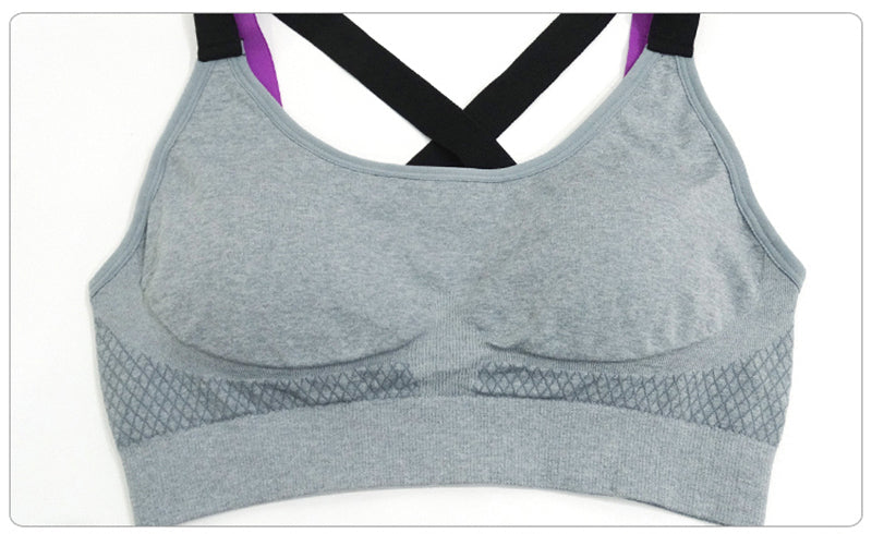 Cross Strap Back Women Sports Bra,Professional Quick Dry Padded Shockproof Gym Fitness Running Yoga Sport Brassiere Top The Clothing Company Sydney