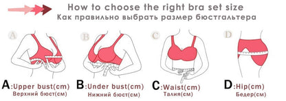 Cotton Thin Screw Thread Push Up Bra Set beauty back Women Bra Panties Set Comfort Underwear Lingerie Set The Clothing Company Sydney