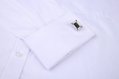 French Cufflinks  Long Sleeve Casual Slim Fit French Cuff Dress Shirts For Men The Clothing Company Sydney