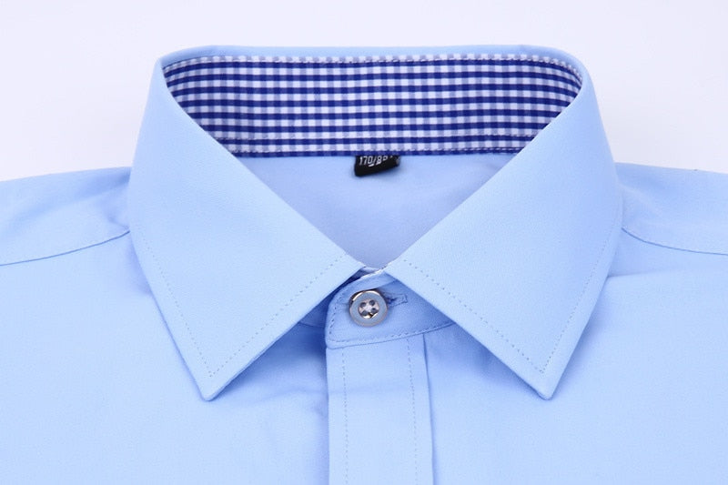 Men's French Cufflinks Long sleeves Shirts Black White Blue Yellow Lapel Male Business Dress shirt Fit Wedding Party Men Clothin The Clothing Company Sydney