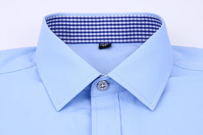 Men's French Cufflinks Long sleeves Shirts Black White Blue Yellow Lapel Male Business Dress shirt Fit Wedding Party Men Clothin The Clothing Company Sydney