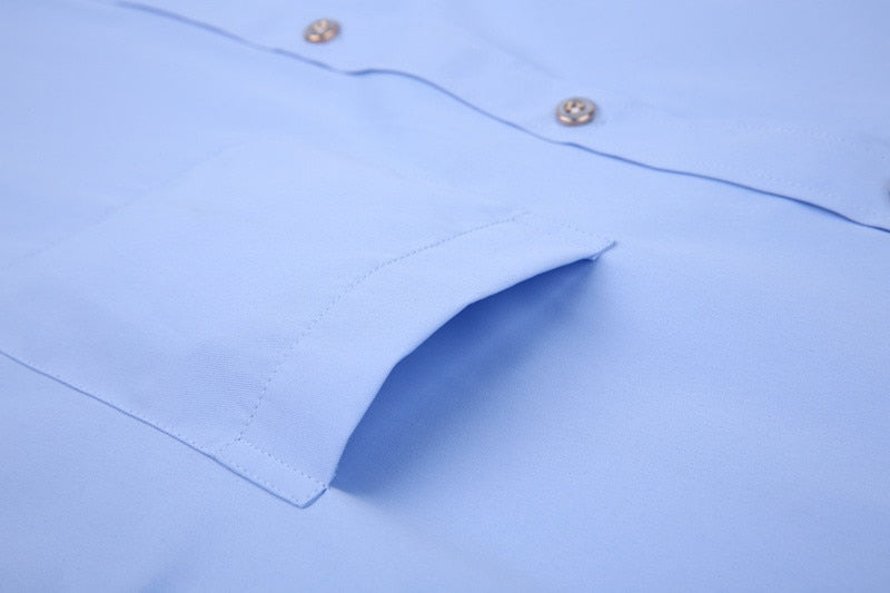 Men's French Cufflinks Long sleeves Shirts Black White Blue Yellow Lapel Male Business Dress shirt Fit Wedding Party Men Clothin The Clothing Company Sydney