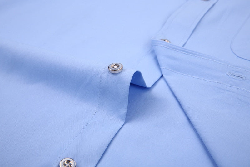 Men's French Cufflinks Long sleeves Shirts Black White Blue Yellow Lapel Male Business Dress shirt Fit Wedding Party Men Clothin The Clothing Company Sydney