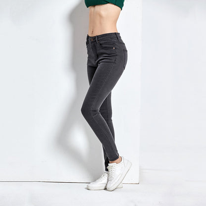 Vintage Fit High Waist  Elastic Denim Skinny Jeans Classic Pencil Pants The Clothing Company Sydney
