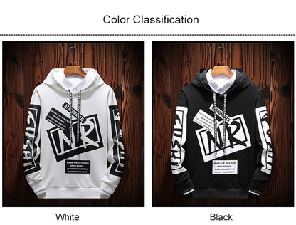New Casual Black White Hooded Men Hip Hop Street Wear Letter Print Sweatshirts Skateboard Men/Woman Pullover Hoodie The Clothing Company Sydney