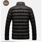 Stand Collar Parka Jacket Men's Solid Thick Jackets and Coats Winter Parkas The Clothing Company Sydney
