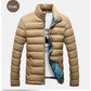 Stand Collar Parka Jacket Men's Solid Thick Jackets and Coats Winter Parkas The Clothing Company Sydney