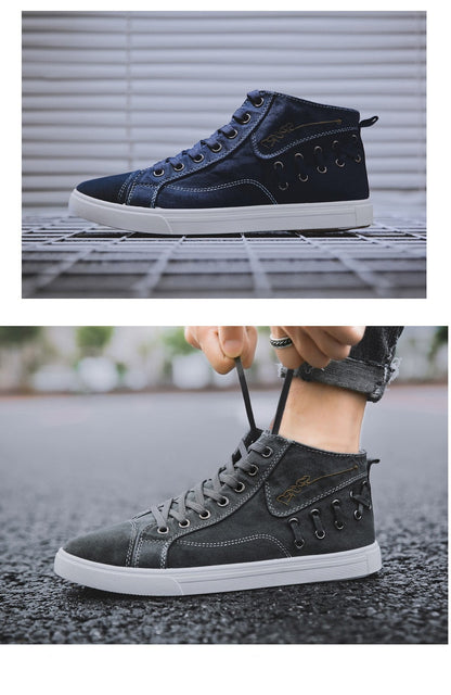 Autumn Sneakers Designer Cross Tied High Top Casual port Canvas Shoes Sneakers The Clothing Company Sydney