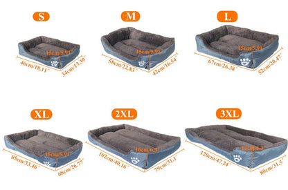 9 Color Paw Pet Sofa Dog Beds Waterproof Bottom Soft Fleece Warm Cat Bed House The Clothing Company Sydney