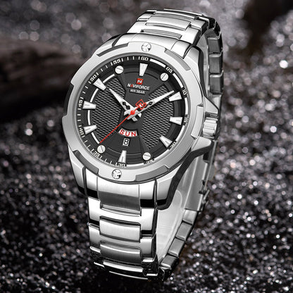Men’s Luxury Brand Analog Stainless Steel Waterproof Quartz Wristwatch The Clothing Company Sydney