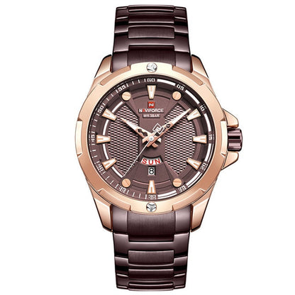 Men’s Luxury Brand Analog Stainless Steel Waterproof Quartz Wristwatch The Clothing Company Sydney