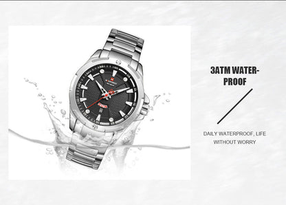 Men’s Luxury Brand Analog Stainless Steel Waterproof Quartz Wristwatch The Clothing Company Sydney