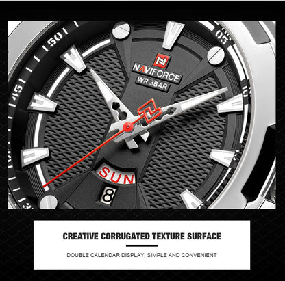 Men’s Luxury Brand Analog Stainless Steel Waterproof Quartz Wristwatch The Clothing Company Sydney