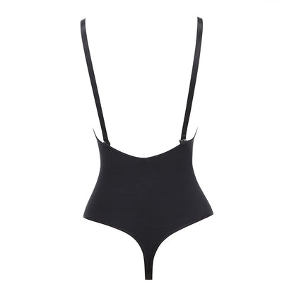 Ladies Deep V Bodysuit Strap Body Shaper Backless Thong  Seamless Shapewear Push Up Waist Trainer Corset The Clothing Company Sydney