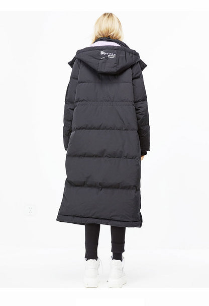 Autum Winter New Arrivals Long Loose Fit Contrasting Parka Down Jacket The Clothing Company Sydney