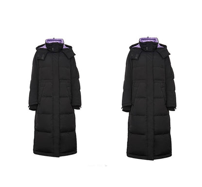 Autum Winter New Arrivals Long Loose Fit Contrasting Parka Down Jacket The Clothing Company Sydney