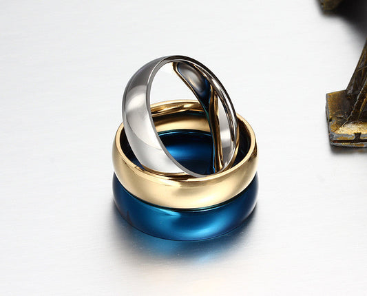 Simple Classic Wedding Rings silver color Stainless Steel Engagement Rings For Men Women Jewellery Wedding Bands The Clothing Company Sydney