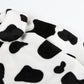 Cow Print Faux Fur Coat Women Animal Printed Casual Furry Crop Teddy Zipper Overcoat Jacket The Clothing Company Sydney