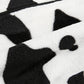 Cow Print Faux Fur Coat Women Animal Printed Casual Furry Crop Teddy Zipper Overcoat Jacket The Clothing Company Sydney