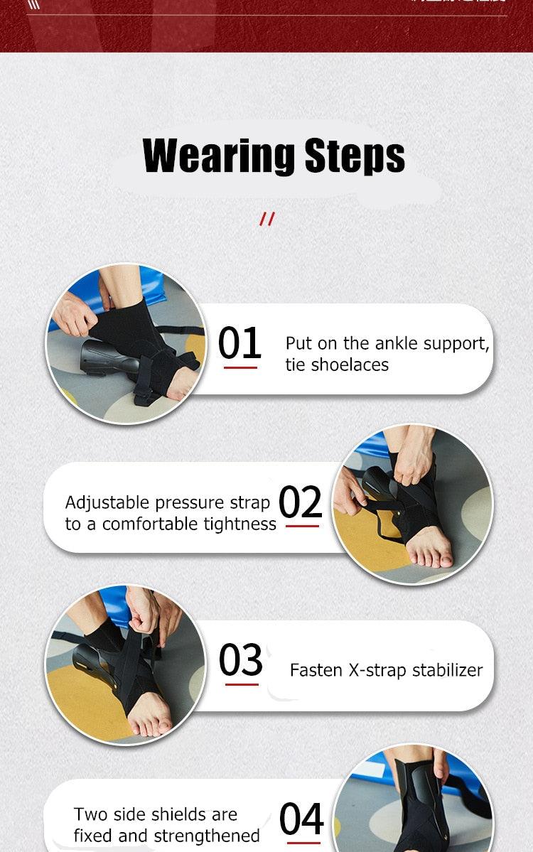 1Piece Sport Ankle Support Brace Elastic Fitness Ankle Strap Stabilizer Bandage Sprains Splint Protector The Clothing Company Sydney