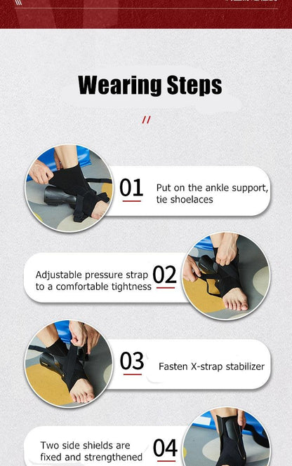 1Piece Sport Ankle Support Brace Elastic Fitness Ankle Strap Stabilizer Bandage Sprains Splint Protector The Clothing Company Sydney