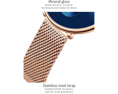 Luxury Casual Simple Ladies Daily Dress Mesh Minimalist Waterproof Quartz Wristwatch The Clothing Company Sydney