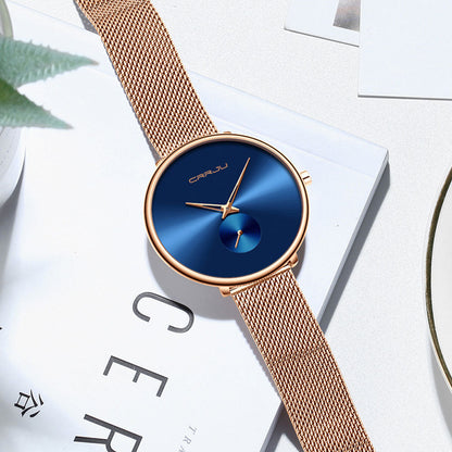 Luxury Casual Simple Ladies Daily Dress Mesh Minimalist Waterproof Quartz Wristwatch The Clothing Company Sydney
