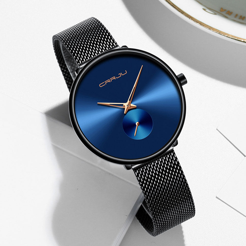 Luxury Casual Simple Ladies Daily Dress Mesh Minimalist Waterproof Quartz Wristwatch The Clothing Company Sydney