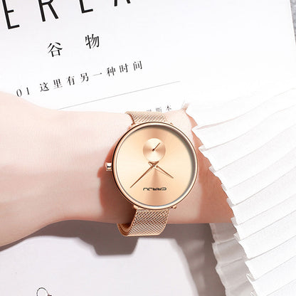 Luxury Casual Simple Ladies Daily Dress Mesh Minimalist Waterproof Quartz Wristwatch The Clothing Company Sydney