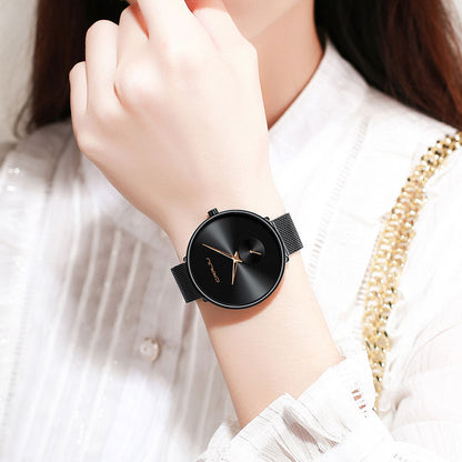 Luxury Casual Simple Ladies Daily Dress Mesh Minimalist Waterproof Quartz Wristwatch The Clothing Company Sydney