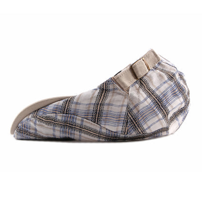 Casual Cotton Plaid Flat Adjustable Beret Flay Ivy News Boy Cap The Clothing Company Sydney