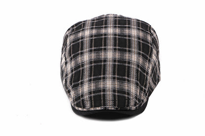 Casual Cotton Plaid Flat Adjustable Beret Flay Ivy News Boy Cap The Clothing Company Sydney